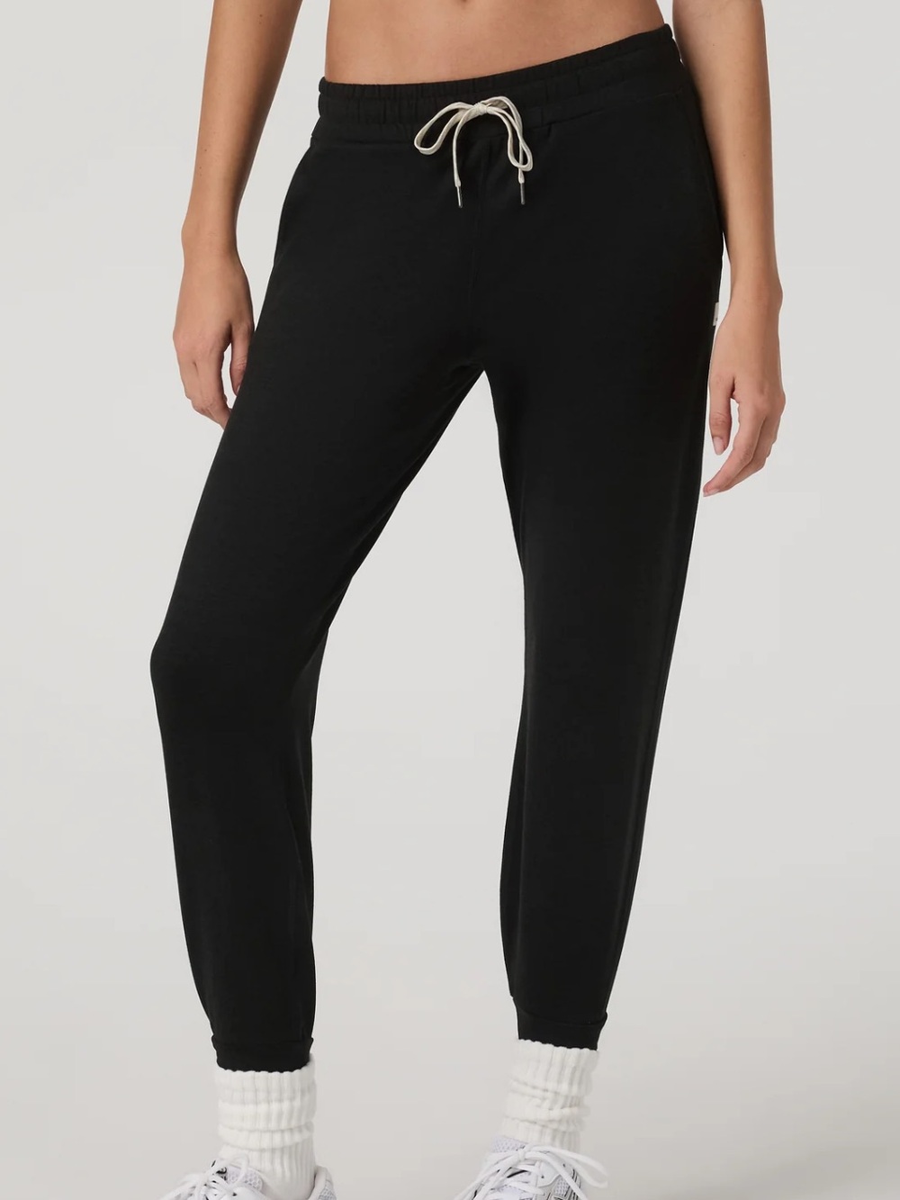 Vuori Performance Jogger Black Women’s No Size Tag Drawstring Athletic Pants M